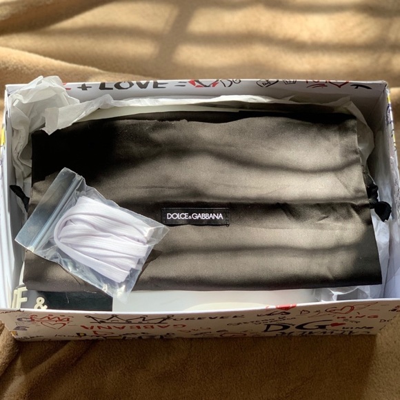 Dolce & Gabbana Calfskin Nappa  Portofino Sneakers Size 8.5 38.5IT - Picture 7 of 12